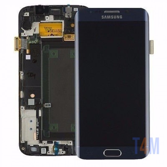 TOUCH+DISPLAY+FRAME SAMSUNG GALAXY S6 EDGE/G925 (SERVICE PACK GH97-17162B) AZUL